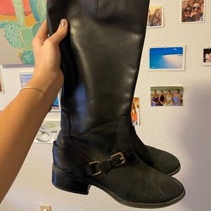 Ralph Lauren black tall riding boots size 9